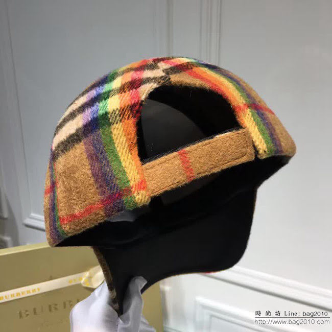 BALENCIAGA巴黎世家 原單經典格子羊絨鴨舌帽 男女同款 LLWJ6320